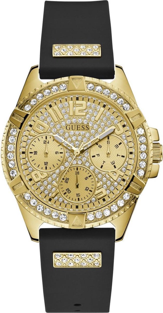 GUESS W1160L1 dames horloge 40 mm - Zwart