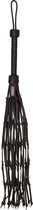 Saddle Leather With Barbed Wire Flogger 30 - Black