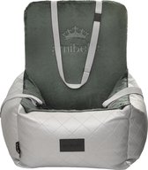 Bella Silver - Autostoel voor hond - 50x50cm - Wasbaar - Hondenmand Auto - Handgemaakt