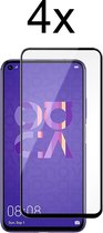 Huawei Nova 5T Screenprotector - Beschermglas Huawei Nova 5T Screen Protector Glas - Full cover - 4 stuks