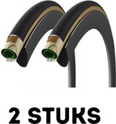 Fietsband - Buitenband - Set van 2 - Tubularband Corsa G+ Isotech 28 x 7/8 (23-622) zwart/beige