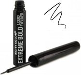City Color Extreme Bold Liquid Eyeliner - BE0005 True Black - Zwart - 10 g