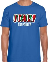 Blauw Italy fan t-shirt voor heren - Italy supporter - Italie supporter - EK/ WK shirt / outfit L