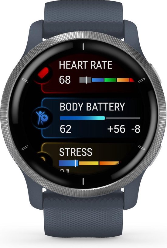 Garmin Venu 2 - Health smartwatch - Granite Blue