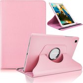 Samsung Tab A7 Hoesje - Draaibare Tab A7 Hoes Case Cover voor de Samsung Galaxy Tablet A7 2020 - 10.4 inch - Licht Roze