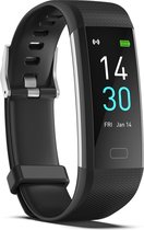 Fitness Tracker Zwart - Activity tracker - Bluetooth - Stappenteller - Hartslagmeter