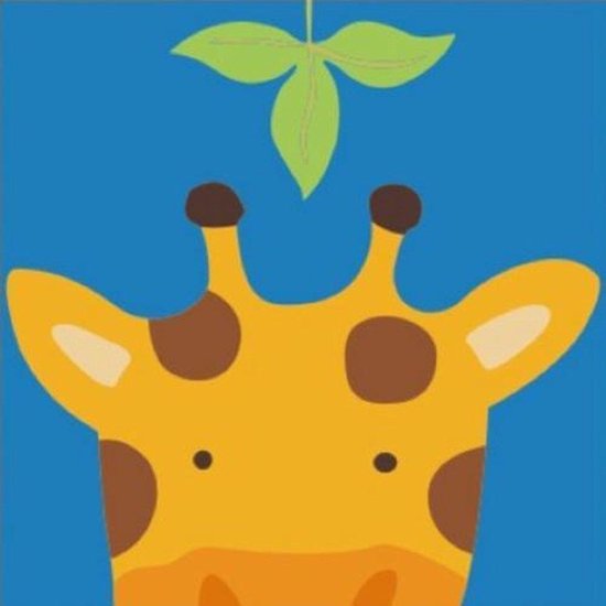 Handvol nerveus worden Gezond Schilderen op nummer Kinderen - Dieren - Giraffe - Schilderen op Nummer Met  Frame -... | bol.com