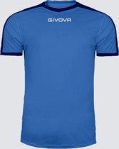 Sportshirt Givova Azurro/Navy blauw maat M, MAC04 Revolution
