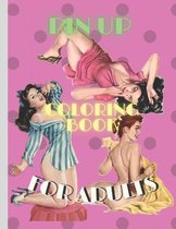 Pin up coloring book for adults