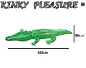 Kinky Pleasure - Crocodile gonflable - Vert - Longueur x Largeur - 168 x 86cm