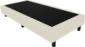 Bedworld Boxspring 100x220 - Lederlook - Gebroken wit (MD921)