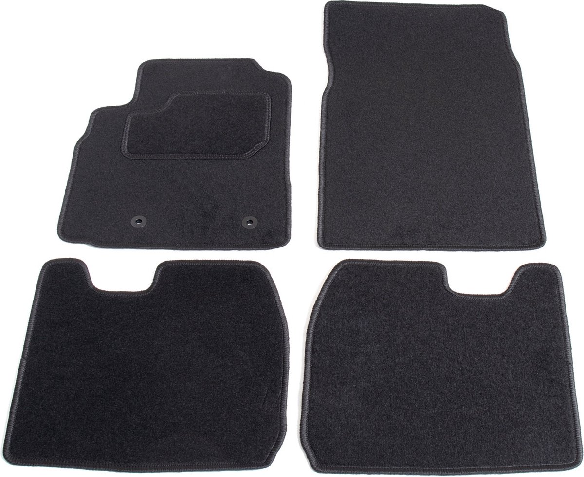 Automatten op maat - zwart stof - geschikt voor Toyota Yaris 1999-2005 3-deurs