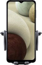Shop4 - Samsung Galaxy A12 Autohouder Verstelbare CD Houder Zwart met Draaiklem Zwart