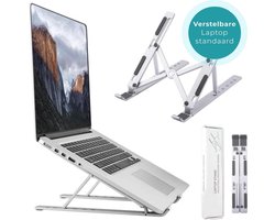 Verstelbare Ergonomische Laptop/Notebook Standaard Universeel – Apple Macbook Pro/Air, iPad, Asus, HP, ACER, Microsoft, Lenovo, Windows – Tablet Steun Opvouwbare Stand – 13, 14 , 15, 16, 17 inch