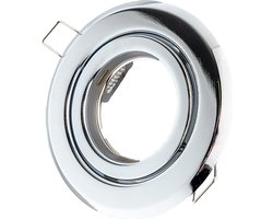Groenovatie Inbouwspot - Rond - Kantelbaar - GU10 Fitting - Ø 100 mm - Chroom