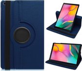 Samsung Tab S6 Lite Hoes - Draaibare Tab S6 Lite Hoesje Case Cover voor de Samsung Galaxy Tablet S6 Lite - 10.4 inch - Donker Blauw