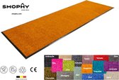 Wash & Clean vloerkleed / loper hall & keuken, droogloop, ook voor professioneel gebruik, kleur "Tangerine" machine wasbaar 30°, 180 cm x 60 cm.