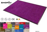 Wash & Clean vloerkleed / entree mat voor professioneel gebruik, droogloop, kleur "Lavendar" machine wasbaar 30°, 180 cm x 120 cm.