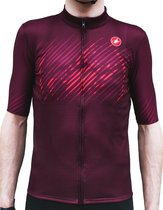 Castelli Fietsshirt korte mouwen Heren Bordeaux Rood - Giungla Jersey Bordeaux-3XL