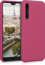 kwmobile telefoonhoesje voor Huawei P20 Pro - Hoesje met siliconen coating - Smartphone case in mat fuchsia