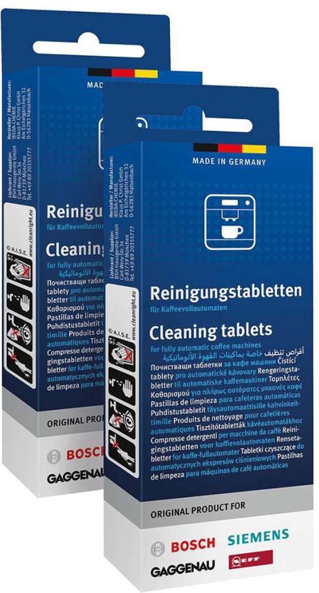 Bosch Siemens Reinigungstabletten 1 x 10 Tabletten TCZ6001