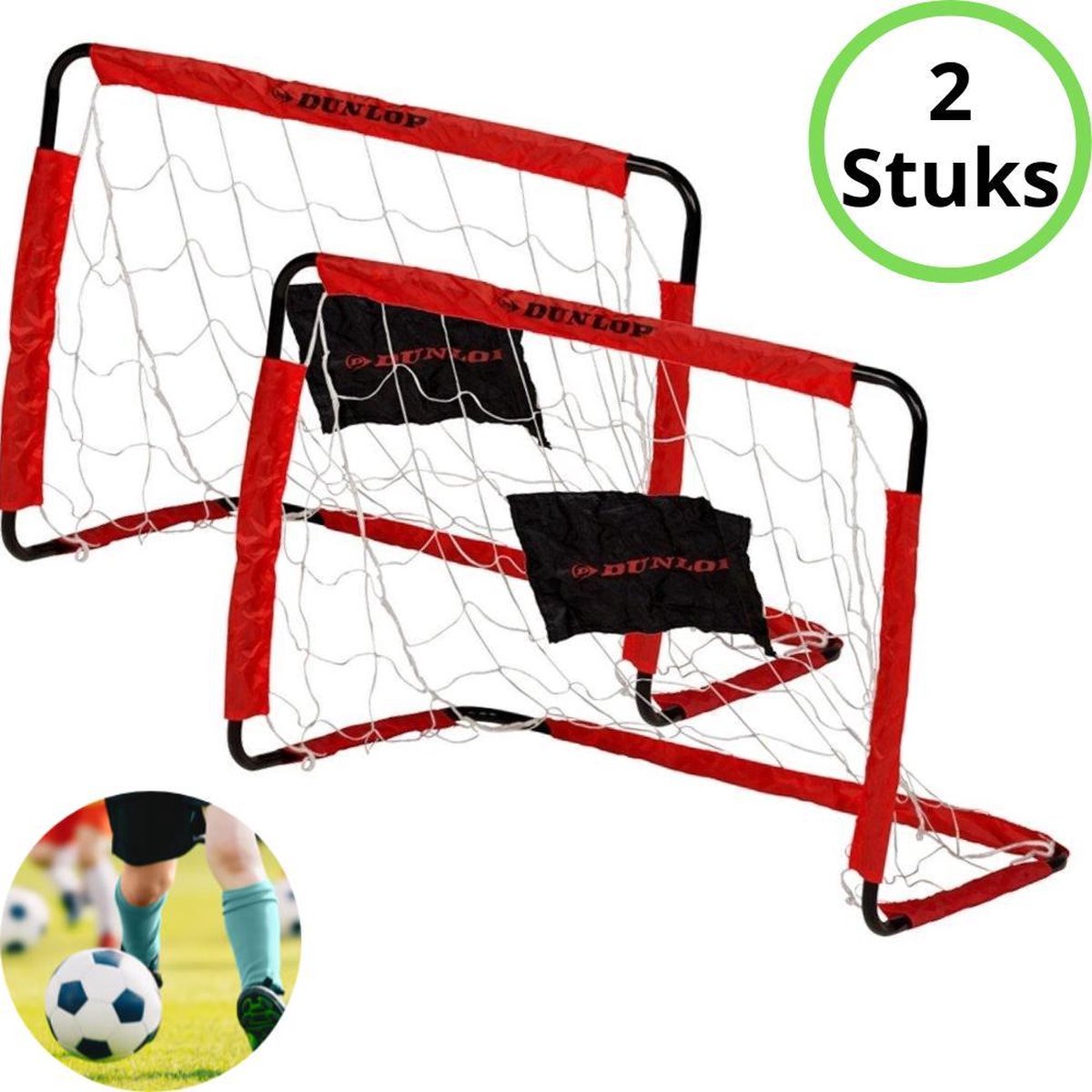 Dunlop Voetbaldoelen - Soccer Goal - 2 Stuks.. - Dunlop