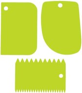 Deegsnijder - Deegspatel - deegschraper -  Bakbenodigdheden - Bakken - Taarten bakken - Cakes bakken - groen