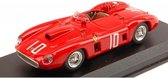 De 1:43 Diecast Modelcar van de Ferrari 290MM Spider #10 Winnaar van de 1000km Buenos Aires in 1957. De coureurs waren Gregory en Castelotti.. De fabrikant van het schaalmodel is Art-Model. Dit model is alleen online beschikbaa