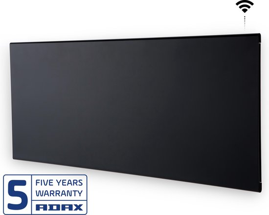 Adax - Neo Smart Wifi - verwarmpaneel 1200 watt- Zwart - 33 x 98.4 cm