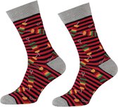 Grappige sokken - Funny socks - Sokken heren - Vaderdag kados - Cadeau voor man - Barbecue spies - Maat 40/46 - 1 paar