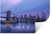 Stickers muraux - New York - Water - Pont - 60x40 cm - Feuille adhésive