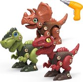 Dinosaurus Speelset Inclusief Schroefmachine - Knutselen Jongens & Meisjes - Dinosaurussen Speelgoed
