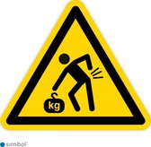 Simbol - Stickers Zwaar - Heavy Lifting - Duurzame Kwaliteit - Formaat ▲ 5 x 5 x 5 cm.