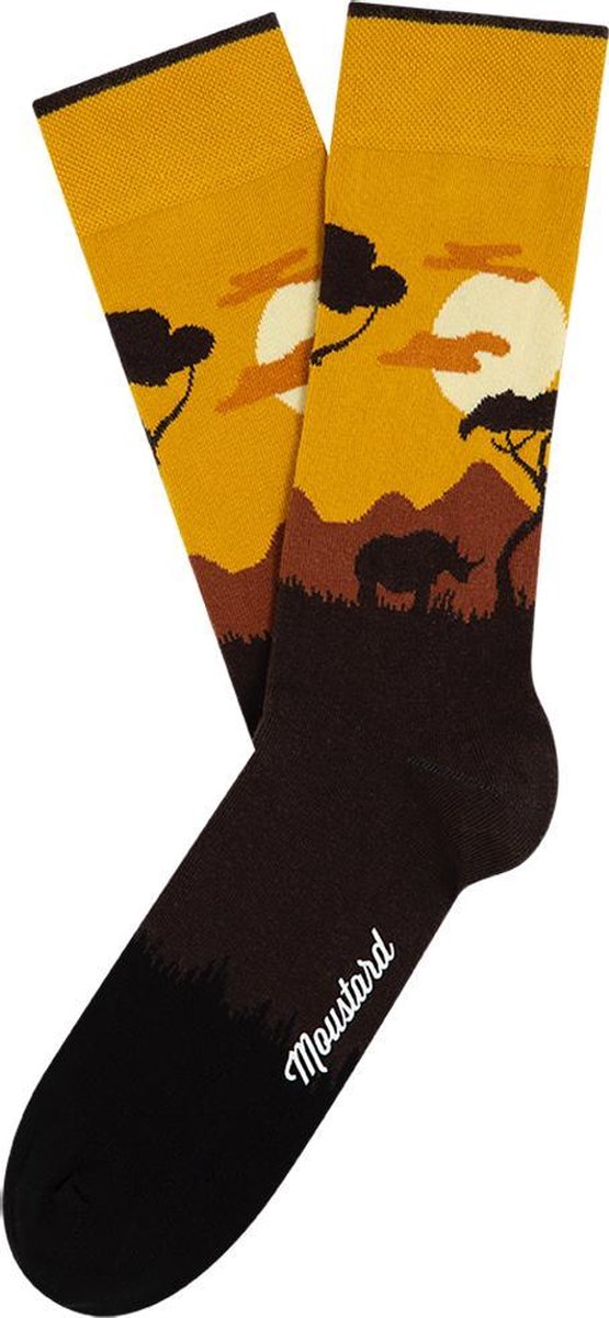 sokken 36-40 met safari print