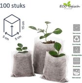 Ecologische kweekpotjes | BULK: 100 stuks | Ø8x15cm | biologisch afbreekbaar | 100% plantaardig