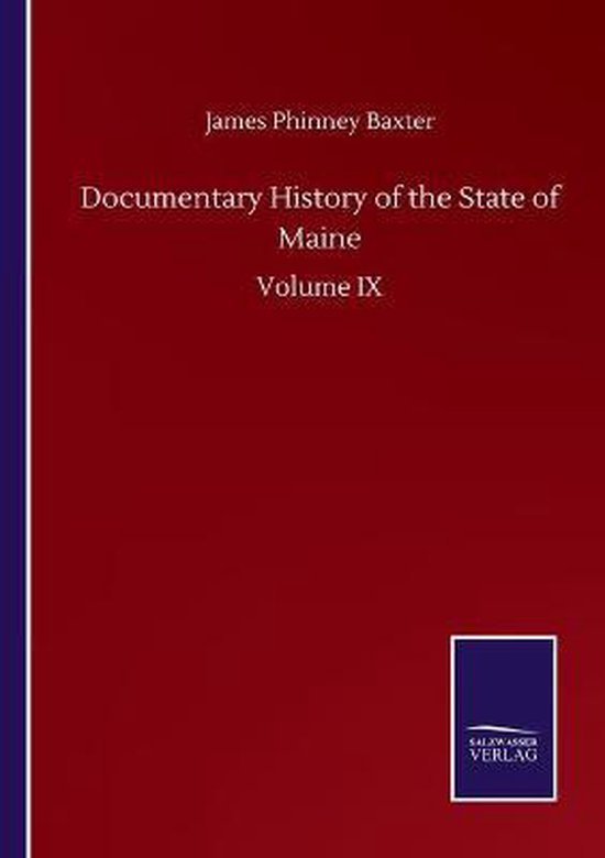 Documentary History of the State of Maine