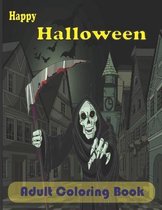 happy halloween adult coloring book