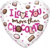 Folieballon Love You More Than Chocolate