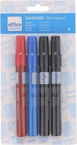 Permanent Markers - Stiften - 16 stuks |Zwart |Rood|Blauw