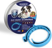 Natuurlijke vlooienband voor honden - Lichtblauw - Langdurige werking - Teken en vlooien | zonder schadelijke pesticiden | geur halsband