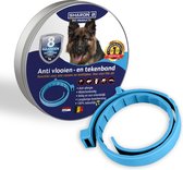 100% natuurlijke vlooienband Voor honden - Lichtblauw - Langdurige werking - Teken en vlooien - Zonder schadelijke pesticiden - Geur halsband