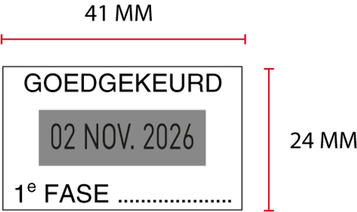 Stempelplaatje Colop 2160