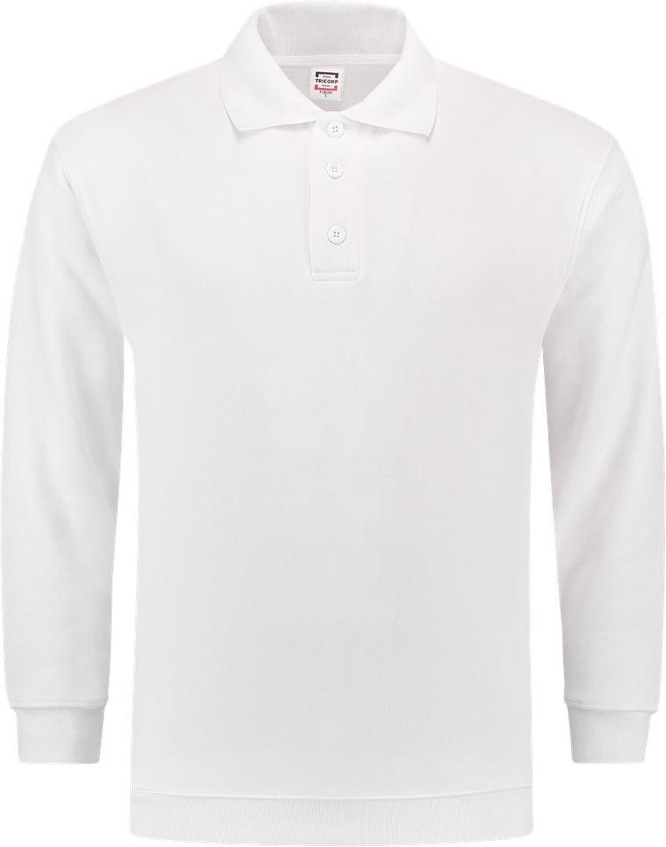 Tricorp polosweater boord - Casual - 301005 - wit - maat S