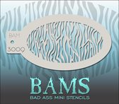 Bad Ass Stencil Nr. 3009 - BAM3009 - Schmink sjabloon - Bad Ass mini - Geschikt voor schmink en airbrush