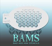 Bad Ass Stencil Nr. 1406 - BAM1406 - Schmink sjabloon - Bad Ass mini - Geschikt voor schmink en airbrush
