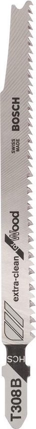 Bosch - Decoupeerzaagblad T 308 B Extraclean for Hard Wood - 3 stuks