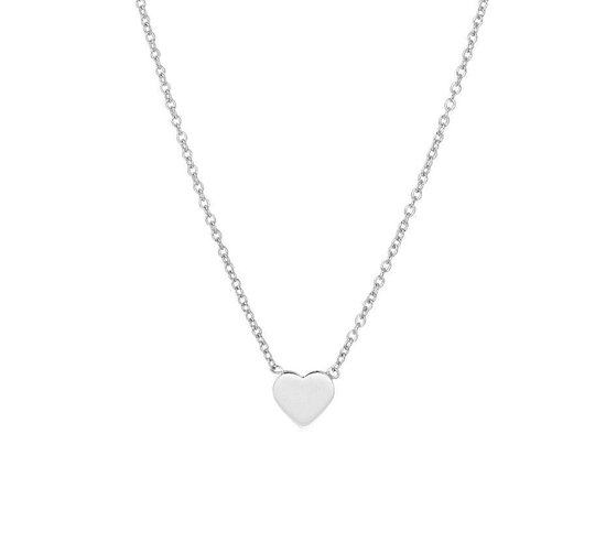 Glams Ketting Hart 1,2 mm 41 + 5 cm - Zilver