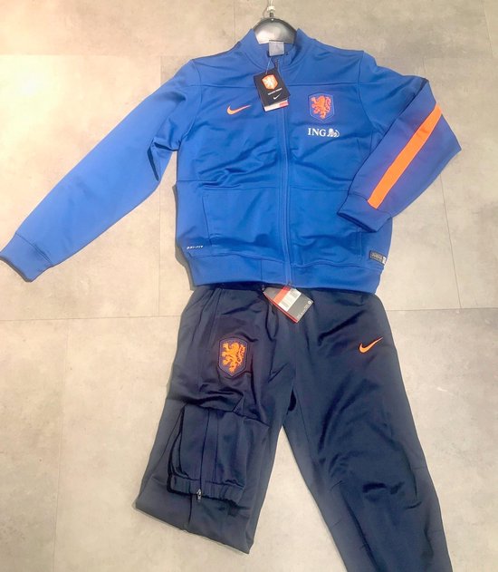 Nike Ned. elftal pak blauw/oranje Dri-Fit Maat 158/170 (13/15 jaar) |  bol.com