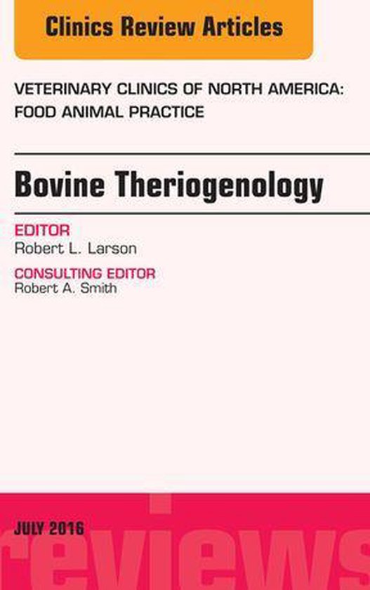 The Clinics: Veterinary Medicine Volume 32-2 - Bovine Therio ... - cover