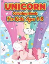 Unicorn Coloring Book for Kids Ages 4-8